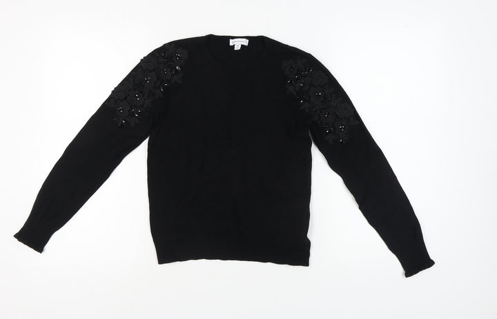 Warehouse Women's Black Pullover Jumper Size 10