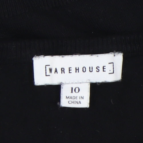 Warehouse Women's Black Pullover Jumper Size 10