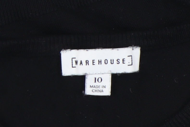 Warehouse Women's Black Pullover Jumper Size 10