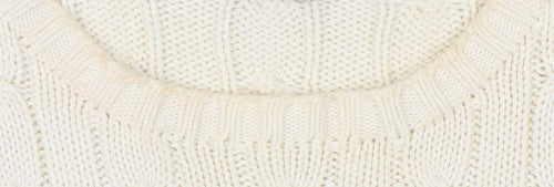 Ralph Lauren Women's Ivory Cable-Knit Pullover Jumper M