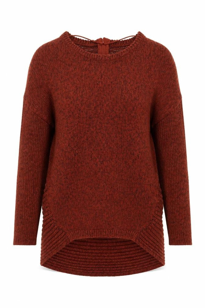 Front view of Vero Moda Women's Brown jumper - M