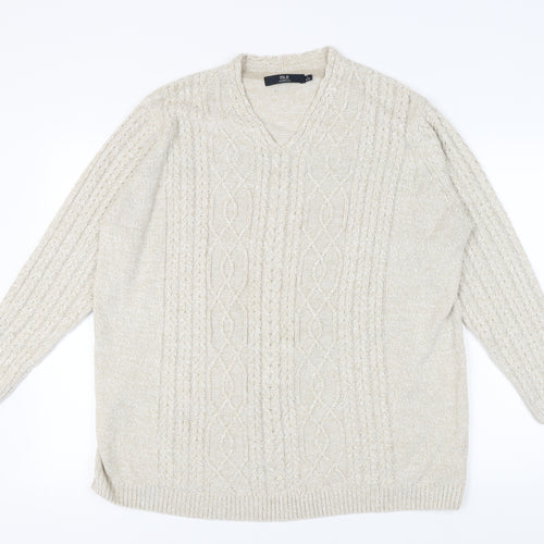 Isle Essentials Beige Women's Pullover Jumper L