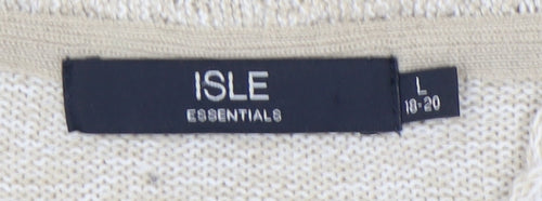 Isle Essentials Beige Women's Pullover Jumper L