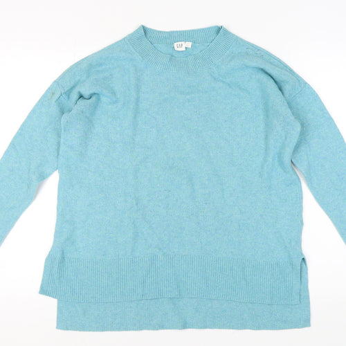 GAP Women's Blue Crew Neck Pullover Jumper L