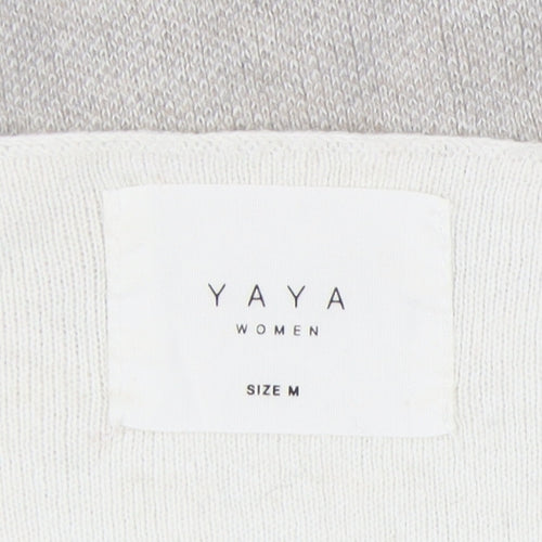 YAYA Women's Multicoloured Striped Jumper, Size M