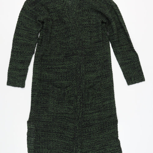 Brave Soul Women's Green Cardigan, Size L, V-Neck Style