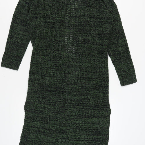 Brave Soul Women's Green Cardigan, Size L, V-Neck Style