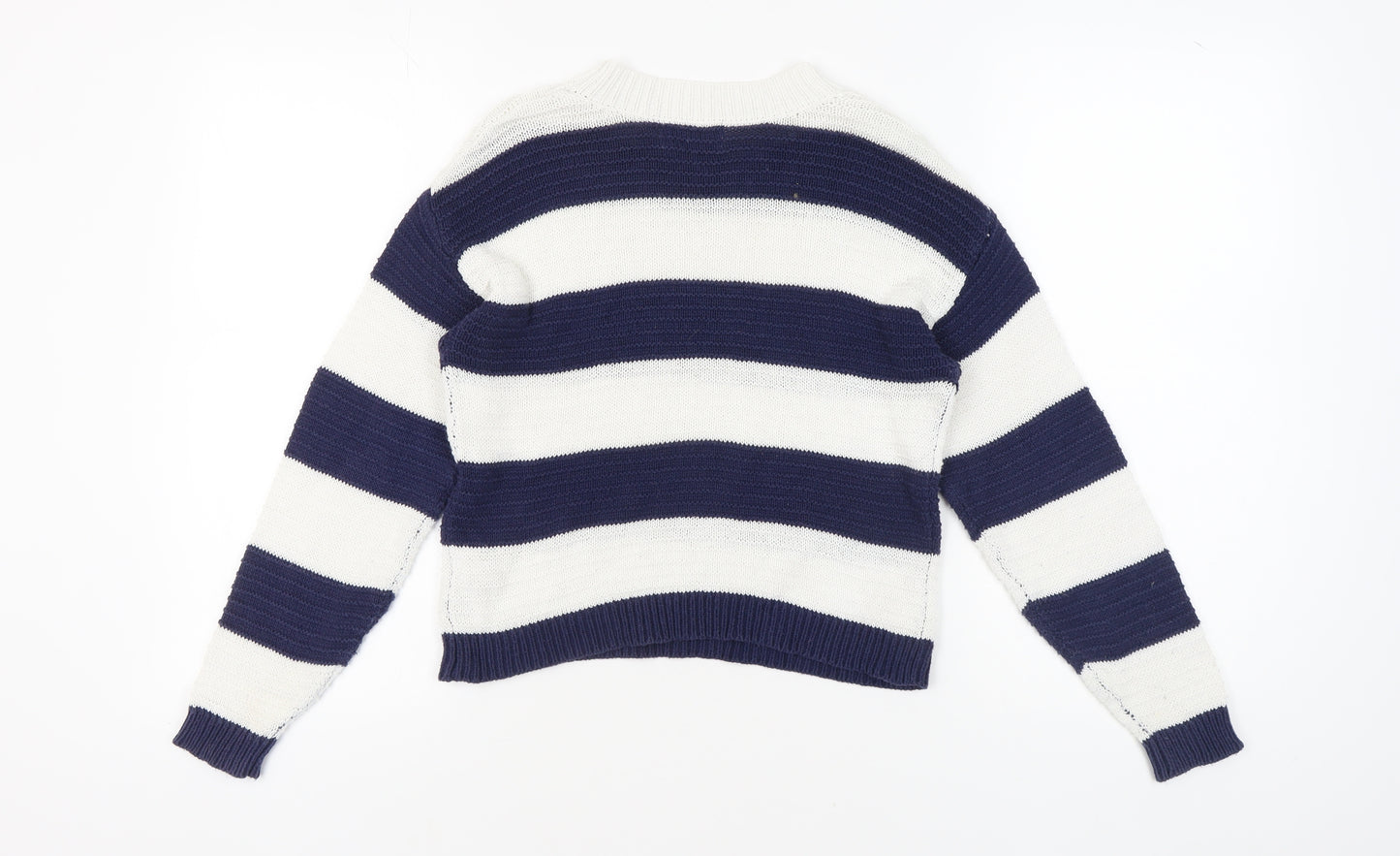 Lipsy Girls Multicoloured Stripe Pullover Jumper Size 9-10 Years
