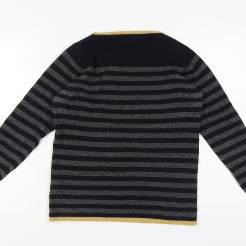 benedetta.b Women's Black Striped Pullover Jumper S