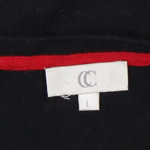 CC Women's Multicoloured Round Neck Jumper, Size L