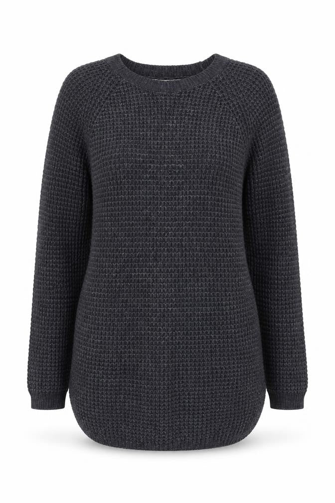 Front view of FatFace Women's Blue jumper, size 6, Casual