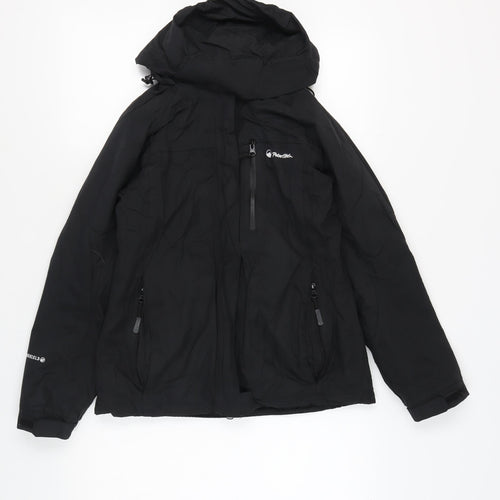 Peter Storm Women's Black Hooded Jacket Size 8