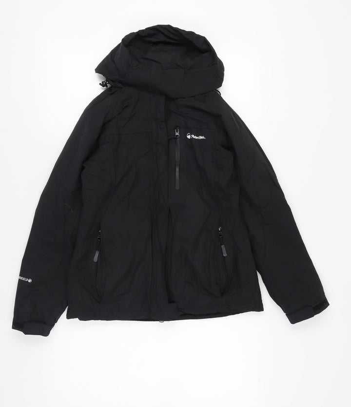 Peter Storm Women's Black Hooded Jacket Size 8