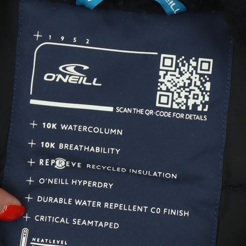 O'Neill Men's Blue Parka Jacket with Hood, L
