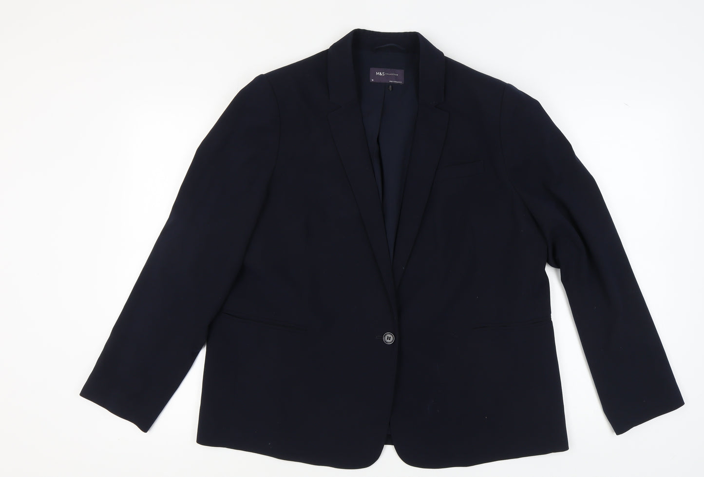 Marks and Spencer Women's Black Trouser Suit Jacket Size 18