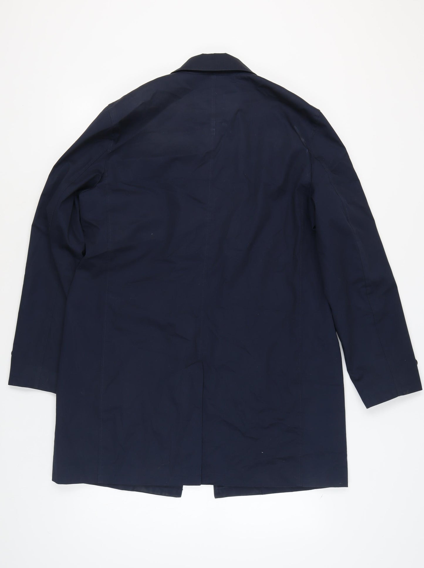 Marks and Spencer Men's Blue Overcoat Size L