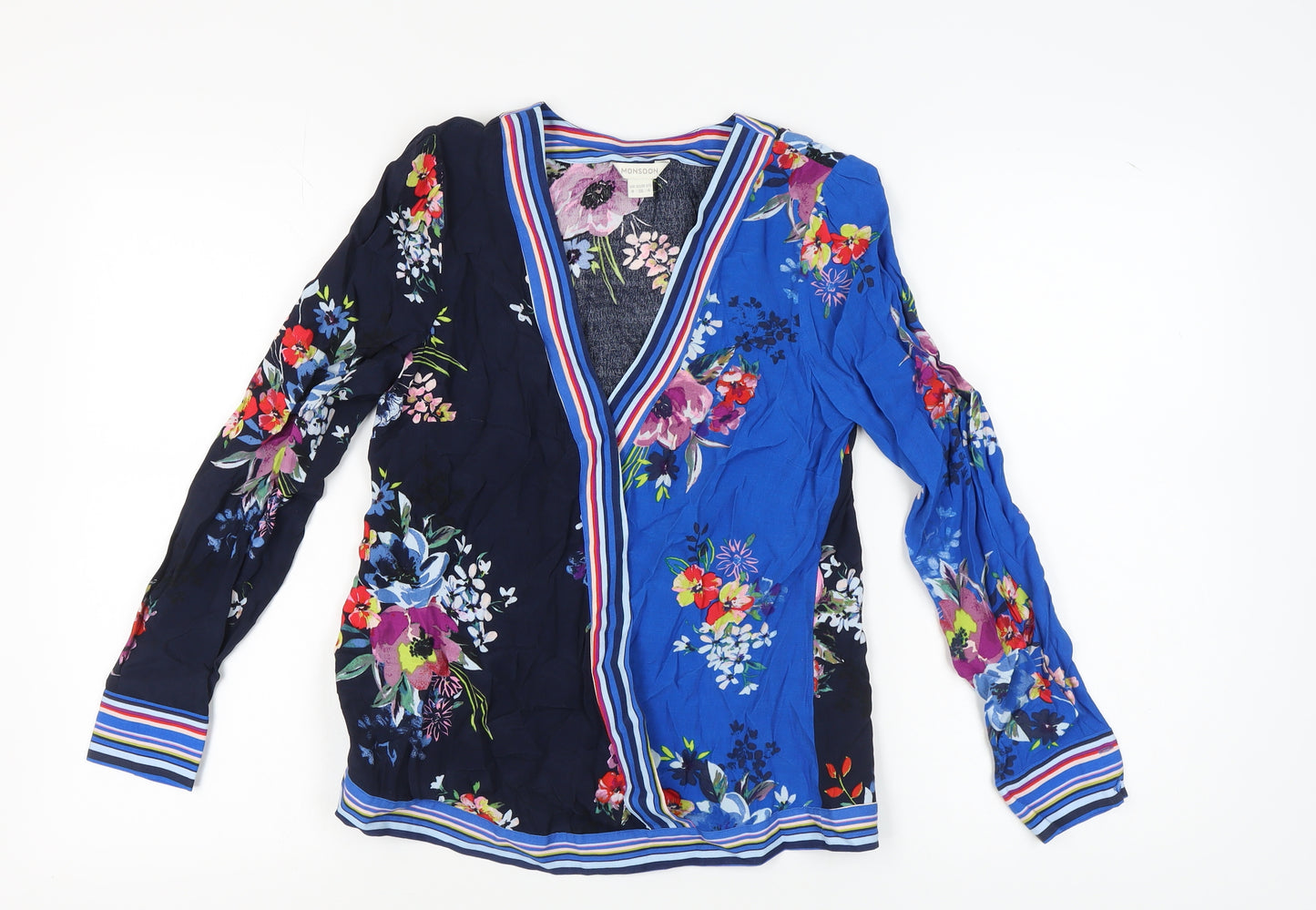 Monsoon Women's Multicoloured Floral Tunic Blouse Size 8