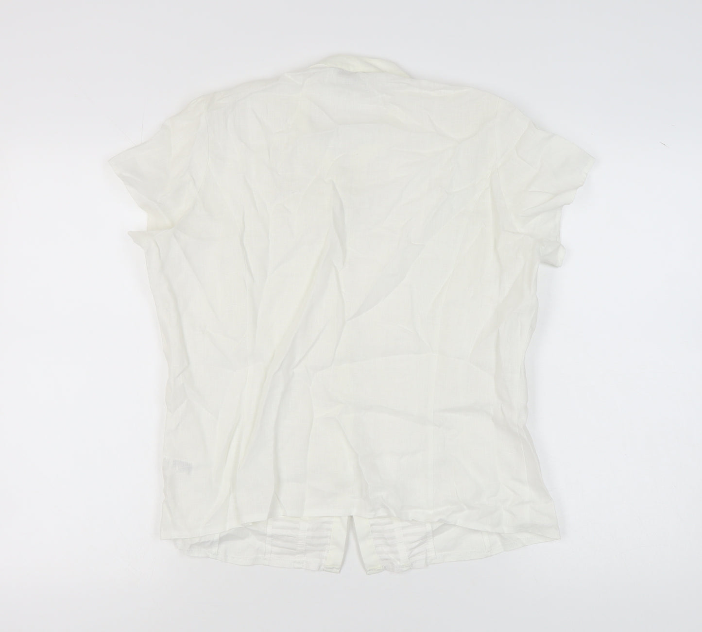 Marks and Spencer Women's White Blouse Size 18 Casual