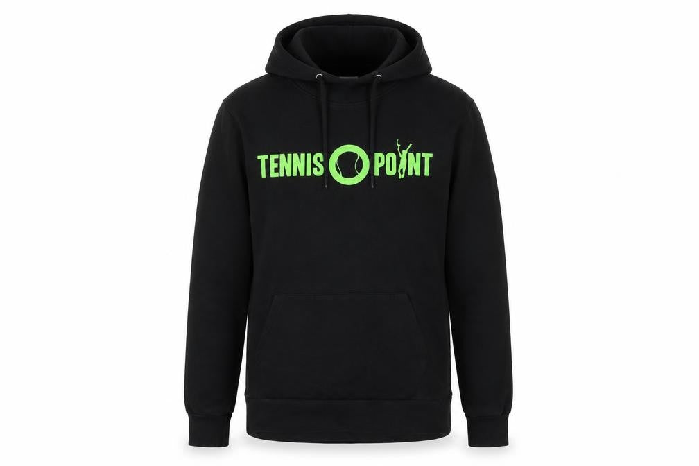 Tennis Point Men's Black Cotton Hoodie S