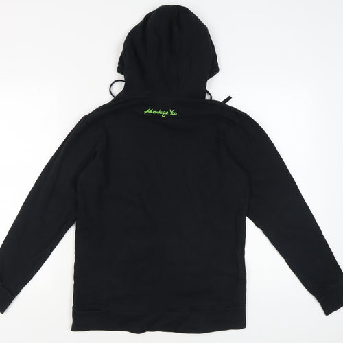 Tennis Point Men's Black Cotton Hoodie S