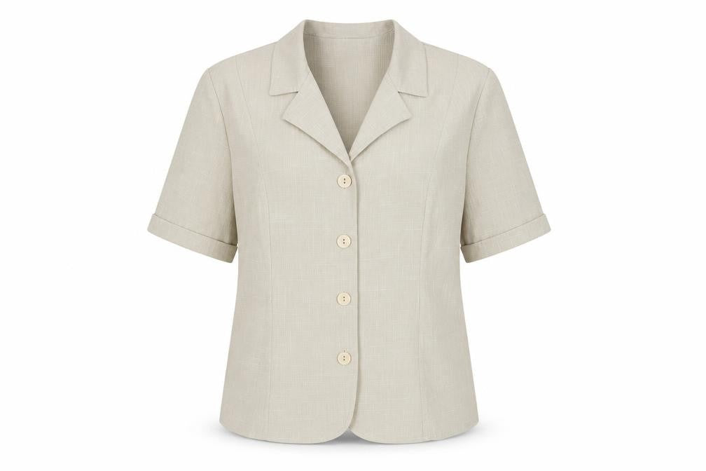 Country Collection Women’s Beige Blazer, Size 14, Classic