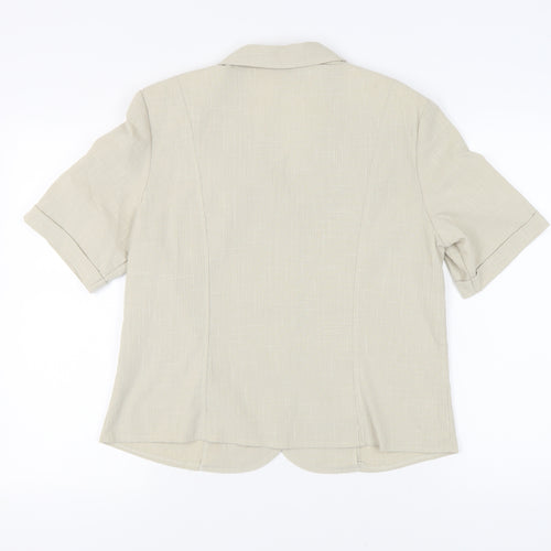 Country Collection Women’s Beige Blazer, Size 14, Classic