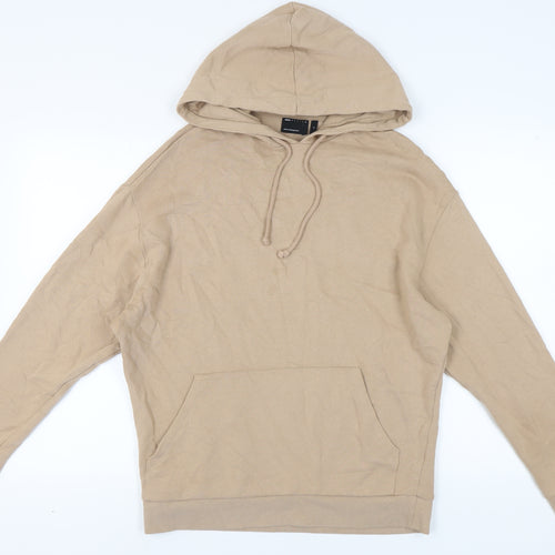 ASOS DESIGN Men's Beige Hoodie S Logo Urban Style