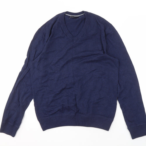 GAP Men's Blue V-Neck Pullover Jumper, Size M