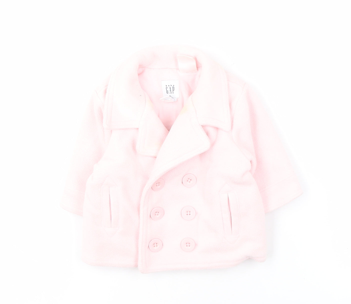 GAP Pink Unisex Baby Pea Coat 0-3 Months