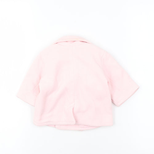 GAP Pink Unisex Baby Pea Coat 0-3 Months
