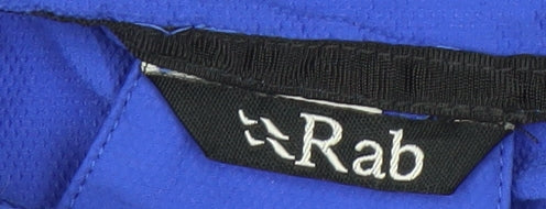 Men's Blue Rab Jacket S with Hood and Pockets