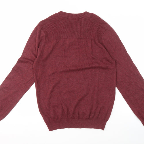 McKenzie Red V-Neck Pullover Jumper Men L