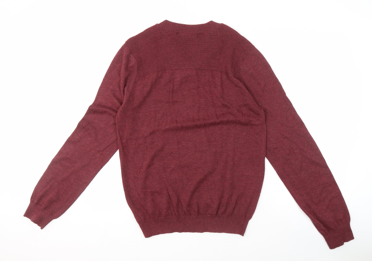 McKenzie Red V-Neck Pullover Jumper Men L