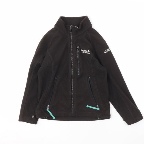 Regatta Boys Black 7 Years Basic Fleece Jacket