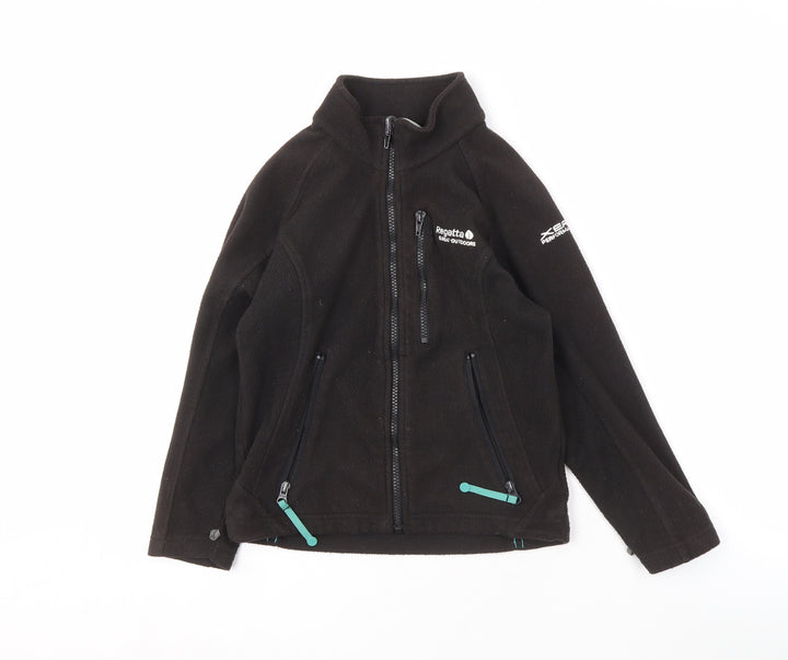 Regatta Boys Black 7 Years Basic Fleece Jacket