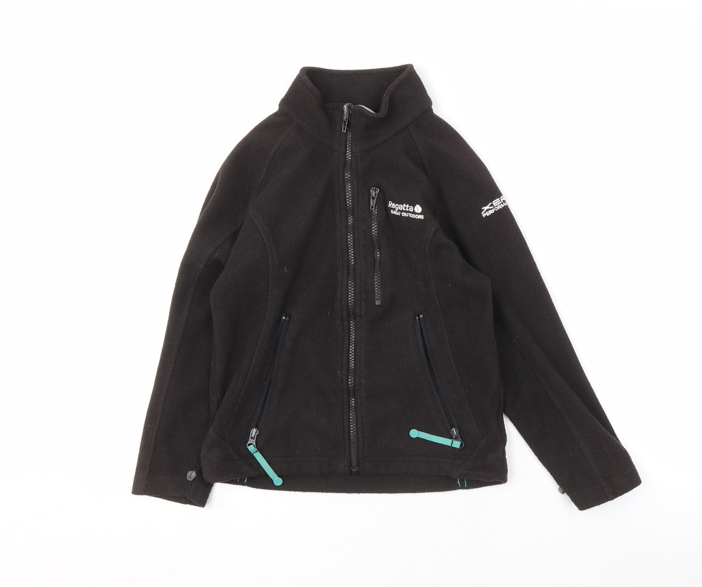 Regatta Boys Black 7 Years Basic Fleece Jacket