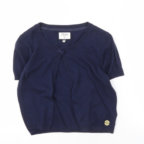 Jasper Conran Girls Navy Cardigan 12-13 Years Cotton
