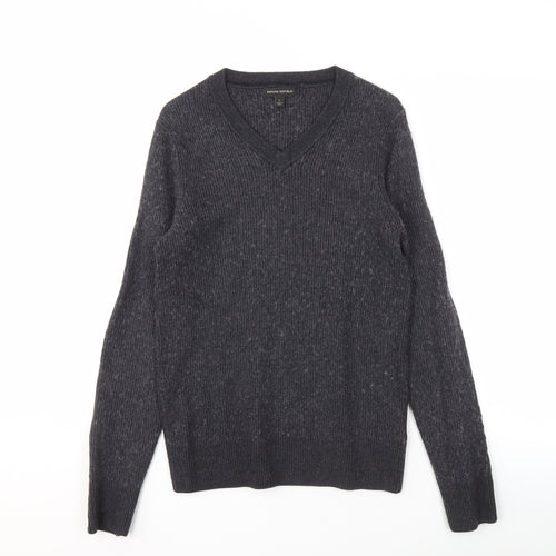 Banana Republic Men's Black Wool Pullover Jumper - L