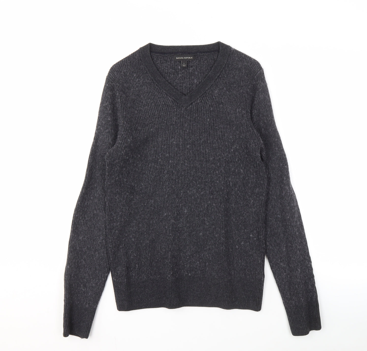 Banana Republic Men's Black Wool Pullover Jumper - L