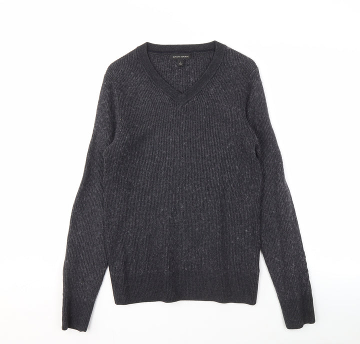 Banana Republic Men's Black Wool Pullover Jumper - L