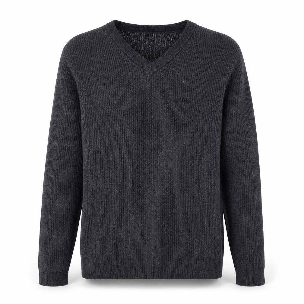 Front view of Banana Republic Men's Black Wool jumper - L