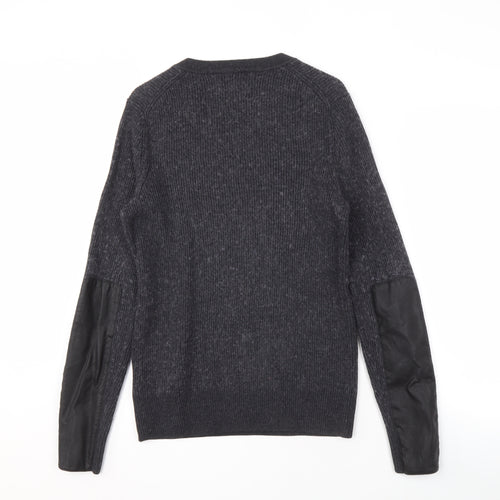 Banana Republic Men's Black Wool Pullover Jumper - L