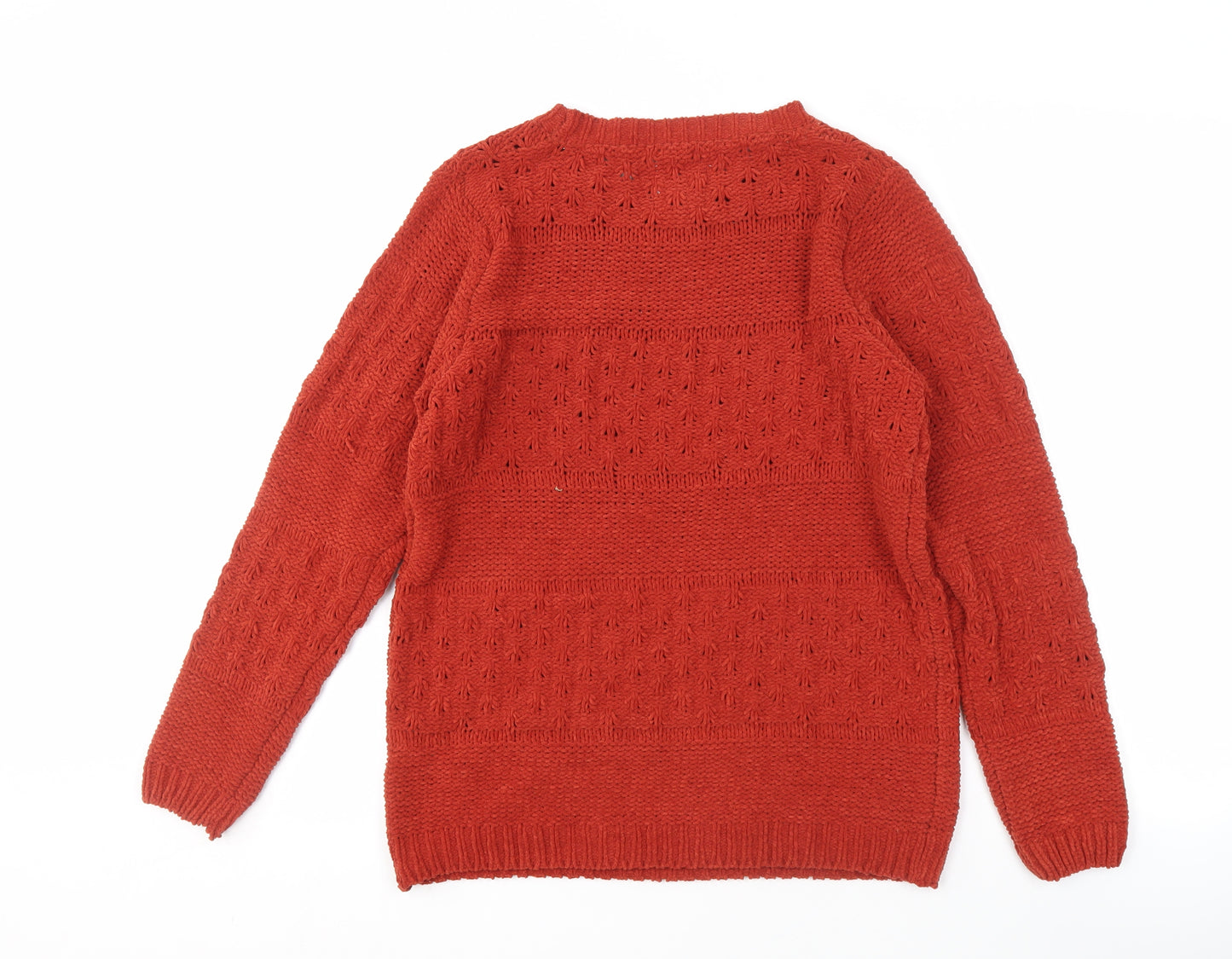 Country Rose Women's Red Knit Pullover Jumper Size S