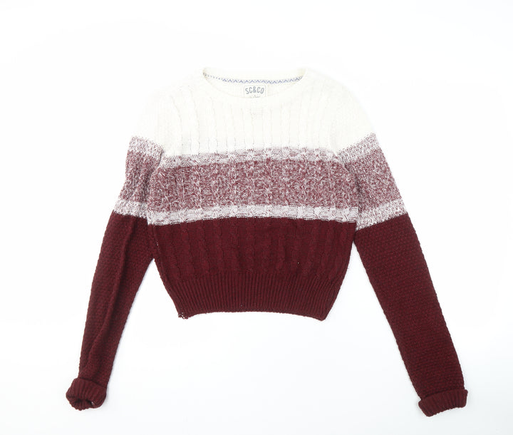 SoulCal & Co Women's Multicoloured Pullover Jumper Size 10