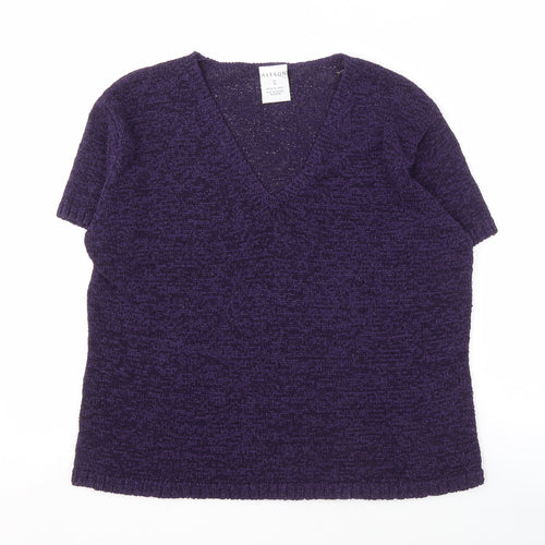 Alexon Purple V-Neck Women's Top Size 20