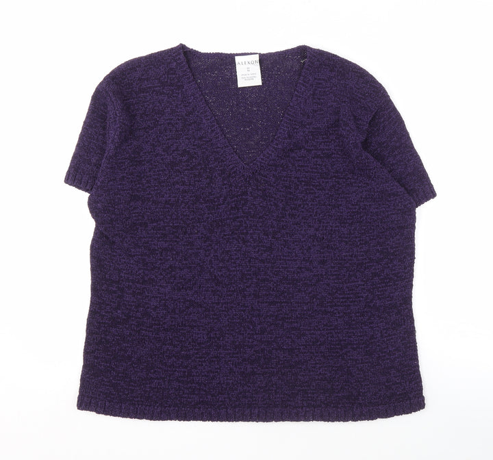 Alexon Purple V-Neck Women's Top Size 20