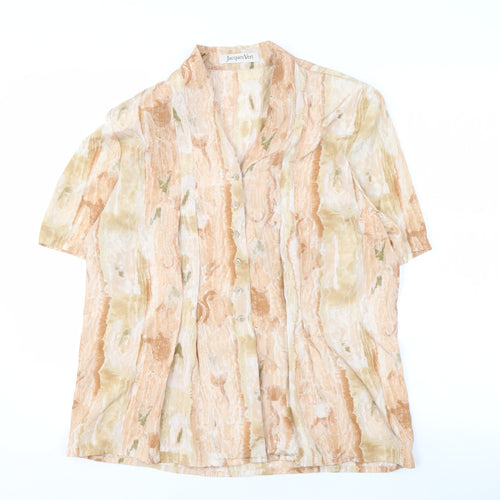 Jacques Vert Women's Multicoloured Button-Up Shirt