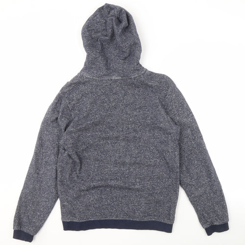 Jack & Jones Men's Blue Pullover Hoodie, Size S, Logo Style