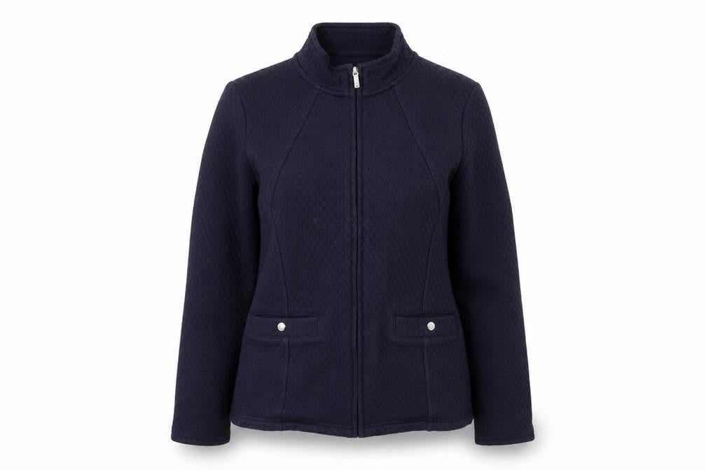 Viyella Women's Blue Full-Zip Cotton Jacket M