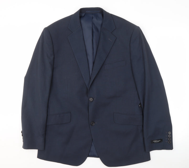 Dehavilland Men's Blue Blazer, 40S, Formal Attire